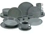 CreaTable Chef Collection Grau Kombiservice 30-tlg Porzellan