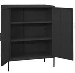 vidaXL Lagerschrank Anthrazit 80x35x101,5 cm Stahl