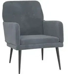 vidaXL Sessel Dunkelgrau 62x79x79 cm Samt