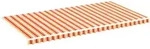 vidaXL Markisenbespannung Gelb und Orange 6x3 m