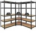 PROREGAL MegaDeal 1x Eckregal + 2x Schwerlastregal Taurus HxBxT 180x180x60cm...