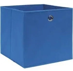 vidaXL Aufbewahrungsboxen 10 Stk. Blau 32x32x32 cm Stoff