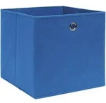 vidaXL Aufbewahrungsboxen 10 Stk. Vliesstoff 28x28x28 cm Blau