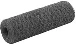 vidaXL Drahtzaun Stahl mit PVC-Beschichtung 25x0,5 m Grau