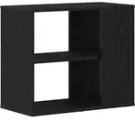vidaXL Sideboard in schwarzer Eiche, 60x30x50 cm, aus Holzwerkstoff