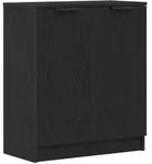 vidaXL Sideboard Schwarz Eiche 60x30x70 cm Holzwerkstoff