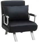 HOMCOM - Schlafsofa - 65B x 69T x 80H cm - schwarz