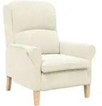 vidaXL Sessel Creme 76 x 94 x 102 cm Samt