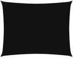 vidaXL Rechteckiges Sonnenschirmsegel aus Oxford-Stoff, 6 x 8 m, schwarzes Sirius