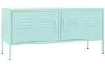 vidaXL TV-Schrank Minzgr&uuml;n 105x35x50 cm Stahl