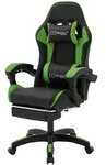 ML-Design Gaming Stuhl verstellbar, Schwarz-Gr&uuml;n, aus Kunstleder, Ergonomischer