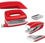 Leitz 5561-20-26 5561 Set Mini Locher Heftger&auml;t NeXXt WOW - rot metallic