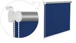 Thermorollo Verdunklungsrollo 115x200 cm blau Fensterrollo mit...