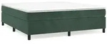 vidaXL Bettgestell ohne Matratze Dunkelgr&uuml;n 160x200 cm Samt