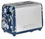 Laura Ashley &ndash; 2 Toastschlitze-Toaster, 7 Stufen, Br&ouml;tchenaufsatz,...