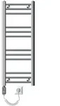 LuxeBath Elektrischer Badheizk&ouml;rper Sahara 300x800mm Chrome gerade...