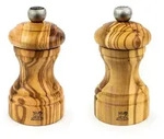 PEUGEOT M&uuml;hlenset BISTRO 10cm Olivenholz Pfefferm&uuml;hle Salzm&uuml;hle Stahlmahlwerk