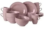 Seltmann Weiden Beat Color Glaze Fr&uuml;hst&uuml;cks-Set 18-teilig Altrosa