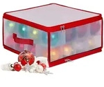 Relaxdays Weihnachtskugel Aufbewahrungsbox, 32 Kugeln, HxBxT: 18x36x36 cm,