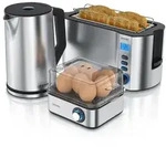 Arendo Fr&uuml;hst&uuml;cks-Set, 8er Eierkocher EIGHTCOOK, Wasserkocher 1,5l, 4-Scheiben