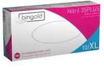 BINGOLD Nitril 35PLUS Einweghandschuhe Wei&szlig; Puderfrei 100 St&uuml;ck : XL