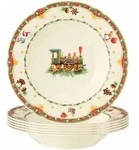 Seltmann Weiden Marieluise Weihnachtsnostalgie Suppenteller &oslash; 23 cm 6er Set