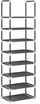 vidaXL Schuhregal 8-st&ouml;ckig Schwarz 44x28x145 cm Vliesstoff