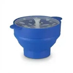 Relaxdays Popcorn Maker Silikon f&uuml;r Mikrowelle, zusammenfaltbarer Popcorn Popper,