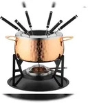 M&Auml;SER Fondueset 11-tlg. Kupfer f&uuml;r 6 Personen, postsicher