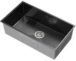 ML-Design XXL Sp&uuml;lbecken Edelstahl 70 &times; 40 cm Anthrazit &ndash; Einbau-/Unterbausp&uuml;le