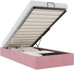 vidaXL Ottoman-Bett ohne Matratze Rosa 90x190 cm Samt