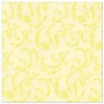 PAPSTAR 50 Servietten "ROYAL Collection" 1/4-Falz 40 cm x 40 cm gelb "Damascato"