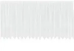 vidaXL Spitzenvorhang mit Vorh&auml;ngen Floral Wei&szlig; 160 x 500 cm Polyester