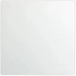 Relaxdays Magnettafel Glas, 40x40 cm, 3 Magneten, Marker, Stiftehalter, B&uuml;ro &