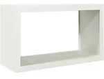 vidaXL Brennholzregal Wei&szlig; 100x40x60 cm Stahl