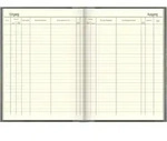 Brieftagebuch A4 96 Blatt Deckenband hellblau