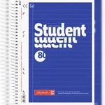 BRUNNEN 1067951 Collegeblock Student A5 20-linig Deckblatt: blau