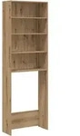 vidaXL Waschmaschinenregal Artisan-Eiche 64x24x190 cm
