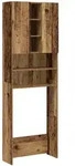 vidaXL Waschmaschinenschrank Altholz-Optik 64x25,5x190 cm