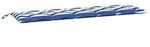 vidaXL Gartenbank-Auflage Blau & Wei&szlig; Gestreift 180x50x7 cm