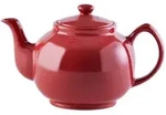 Price & Kensington Teekanne 1500 ml Steingut gl&auml;nzend rot, f&uuml;r 10 Tassen