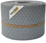 zaun|zu&reg; Sichtschutzstreifen Rattan f&uuml;r Doppelstabmatten Hellgrau 10x 2,55m