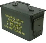 Munitionskoffer, US Ammo Box, Metallkiste, HMF 70011, 30 x 19 x 15,5 cm, Gr&uuml;n