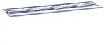 vidaXL Gartenbank-Kissen Blau und wei&szlig; 180 x 50 x 4 cm Oxford Stoff