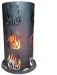 Lex Feuers&auml;ule 80cm mit Feuerrost und Sch&uuml;rhaken Feuertonne Feuerkorb...