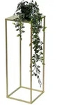 DanDiBo Blumenhocker Metall Gold Eckig M 62 cm Blumenst&auml;nder Beistelltisch...