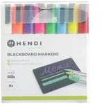 HENDI Kreidemarker 3 mm, Marker 1x wei&szlig;, 1x rot, 1x blau, 1x gr&uuml;n, 1x gelb, 1x