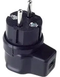 BACHMANN Vollgummi Winkelstecker, IP44, schwarz