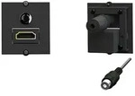 BACHMANN Rahmen 1xHDMI 90&deg;+1xMiniklinke