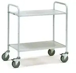 Fetra 4880 Etagenwagen Stahl pulverbeschichtet Traglast (max.): 150 kg Lichtgrau (RAL